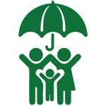 Family Under Umbrella